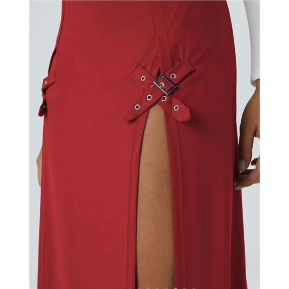 Brand New - Halara Women’s XL High Waisted Decorative Buckle 2-in-1 Maxi Casual - Picture 5 of 9